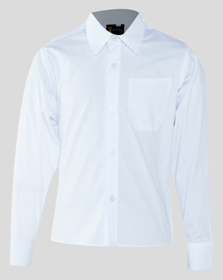 Photo of Schoolwear SA Boys 2 Pack School LS Shirt White