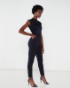 Revenge Lace Top Jumpsuit Navy Photo