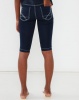 Queenspark Thick Stitch Detail Denim Shorts Indigo Photo