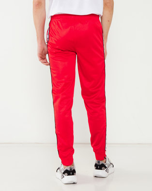 Photo of K Star 7 K-Star 7 Snap Tricot Trackpant With Tape Detail Red