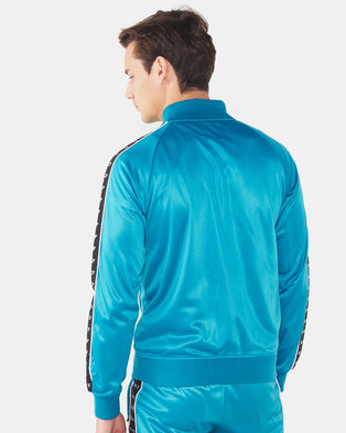 Photo of K Star 7 K-Star 7 Zip Through Track Top With Tape Detail Teal