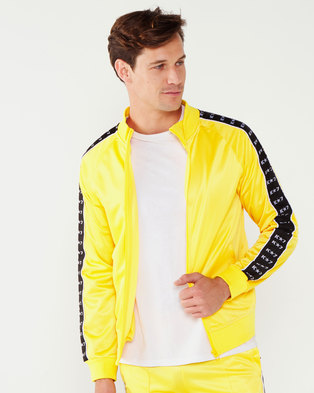 Photo of K Star 7 K-Star 7 Zip Through Track Top With Tape Detail Yellow