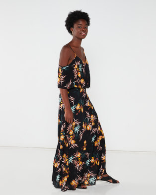 Photo of G Couture Strappy Maxi With Top Overlay Black