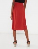 Utopia Button Through Soft Twill Skirt Rust Photo