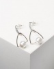 Lily Rose Lily & Rose Faux Pearl Drop Earrings Silver Photo