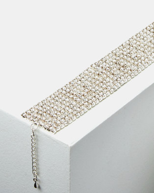Photo of Adoria Extravagant Diamante Bracelet Silver