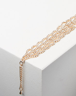Photo of Adoria Luxe Diamante Bracelet Gold