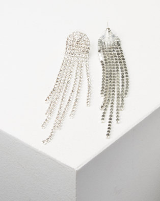 Photo of Adoria Statement Drop Earrings Silver