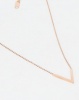 Steel My Heart V Pendant Necklace Gold Photo