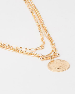 Photo of Lily Rose Lily & Rose Triple Layer Coin Necklace Gold