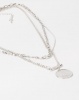 Lily Rose Lily & Rose Triple Layer Coin Necklace Silver Photo