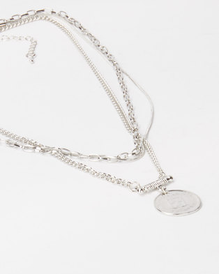 Photo of Lily Rose Lily & Rose Triple Layer Coin Necklace Silver