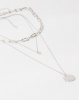 Lily Rose Lily & Rose Triple Layer Chain Link Necklace Silver Photo