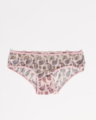 Photo of Happy Socks Paisley Mesh Hipster Briefs Pink