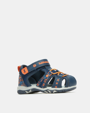 Photo of Bubblegummers Boys Sandals With Velcro Shoes Navy
