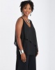 Contempo Asymmetrical Double Layer Top Black Photo
