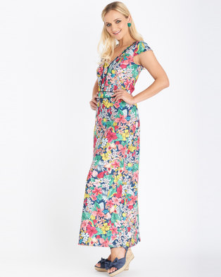 Photo of Contempo Floral Maxi Dress Multi