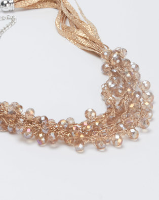 Photo of Queenspark Glitter And Crystal Necklace Gold