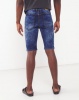 Soviet Savio Denim Shorts Dark Marble Photo