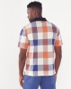 JCrew Check Design Mercerized Cotton Golfer Orange Photo