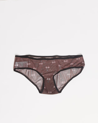 Photo of Happy Socks Cherry Mesh Hipster Briefs Brown