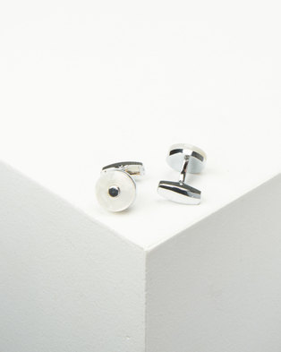 Photo of Xcalibur Cufflinks With Mother of Pearl Colouring Silver Steel