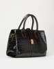 Utopia Croc Handheld Tote Black Photo