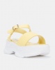 Jada Ankle Bar Chunky Sandals Yellow/White Photo