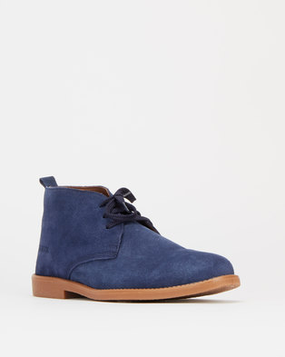 Photo of Kangol Casual Lace Up Boots Navy