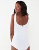 Paige Smith Square Neckline Bodysuit White Photo