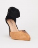 Jada Croc Ankle Strap Heels Tan Photo