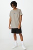 Factorie - Curved Graphic T Shirt - Grey stone/24 hour edit Photo