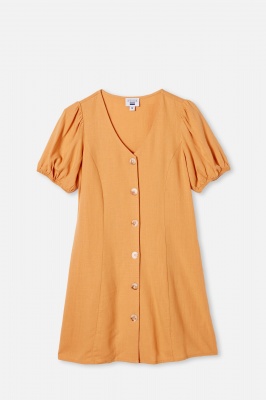 Photo of Free by Cotton On - Luna Short Sleeve Dress - Apricot sun