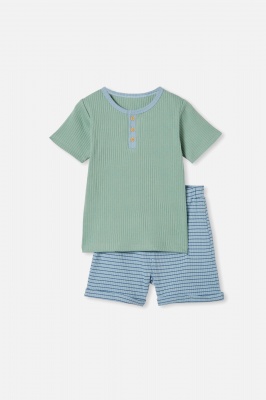 Photo of Cotton On Kids - Luke Short Sleeve Pyjama Set - Smashed avo