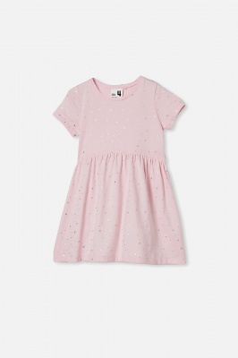 Photo of Cotton On Kids - Freya Short Sleeve Dress - Pink quartz/stars