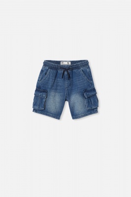 Photo of Cotton On Kids - Charlie Cargo Short - Infinity mid blue wash