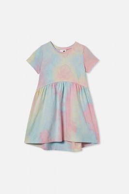 Photo of Cotton On Kids - Freya Short Sleeve Dress - Rainbow tie dye