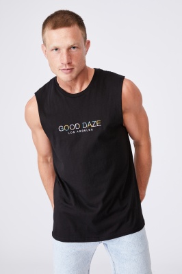 Photo of Cotton On Men - Tbar Muscle - Black/good daze colours