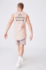 Cotton On Men - Longline Scoop Muscle - Dirty pink/subterranean mindscape Photo