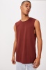 Cotton On Men - Essential Muscle - Barn red Photo