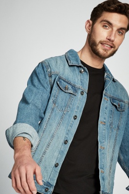 Photo of Cotton On Men - Rodeo Jacket - Distressed blue