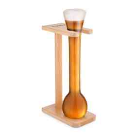 Photo of Final Touch Half Yard Beer Glass with Wooden Stand