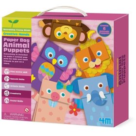 Photo of 4M Animal Paper Bag Puppets Kit