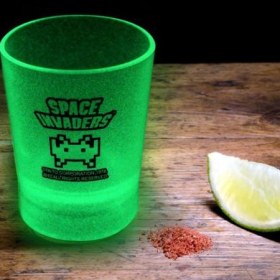 Photo of Space Invaders Glow In The Dark Shot Glasses