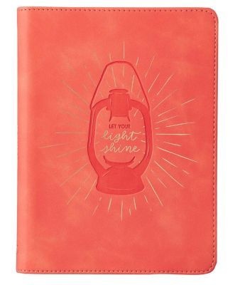 Photo of Christian Art Gifts Inc Let Your Light Shine Pink Handy-size Journal - Matthew 25