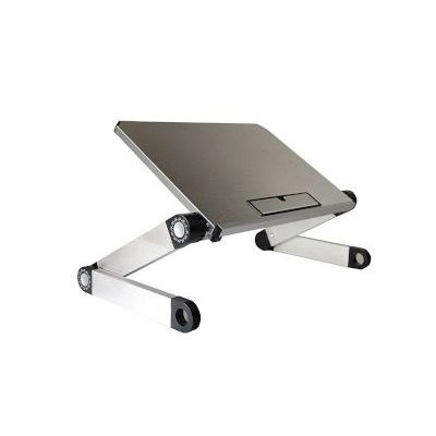 Photo of Uncaged Ergonomics WorkEZ Light Height Adjustable Laptop Stand - Silver