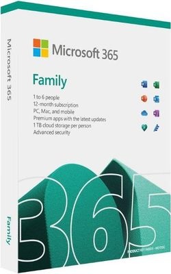Photo of Microsoft 365 Family Software - 1 Year Licence - 6 User