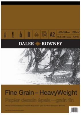 Photo of Daler Rowney A2 Fine Grain Heavyweight Paper Pad