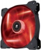 Corsair AF140 Quiet Fan with Red LED and Rubber Corners for Noise Reduction Photo