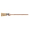 Escoda Square Edge Bristle Round Brush - No.4. - Stainless Steel Ferrule 23mm Photo